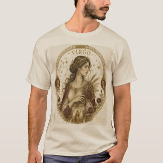 Klassieke Virgo Zodiak Maagd Kunst T-shirt
