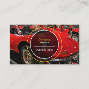 Klassieke Visitekaartje voor sportauto's