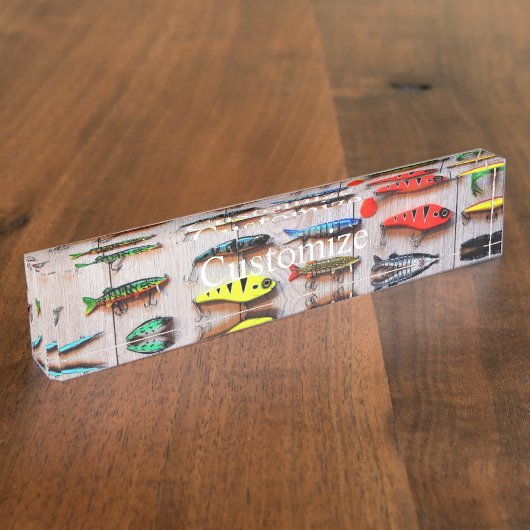 Klassieke Vist Lures Thunder_Cove Naambordje (Zijkant)