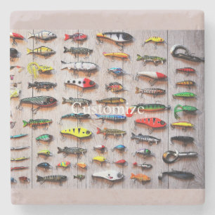 Klassieke Vist Lures Thunder_Cove Stenen Onderzetter