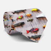 Klassieke Vist Lures Thunder_Cove Stropdas (Opgerold)