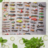 Klassieke Vist Lures Thunder_Cove Theedoek (Gevouwen)