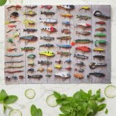 Klassieke Vist Lures Thunder_Cove Theedoek (Gevouwen)