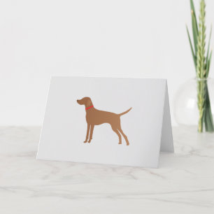 Klassieke vizsla feestdagen kaart