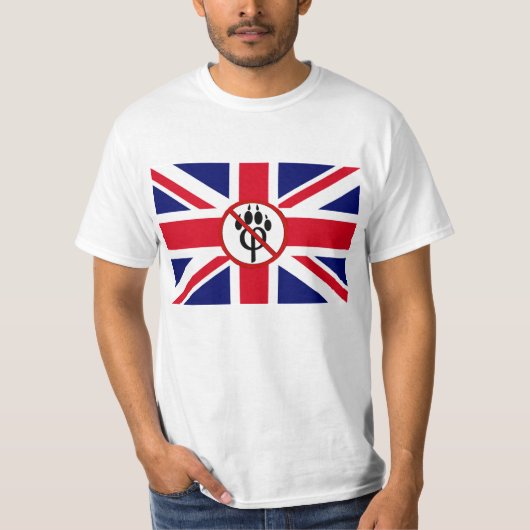 klassieke vlag tegen drijfmest t-shirt (Voorkant)