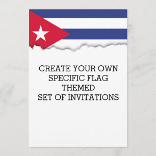 Klassieke vlag van Cuba Kaart