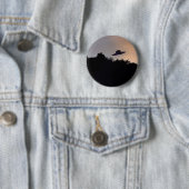 Klassieke vliegende Saucer 2-Button Ronde Button 5,7 Cm (In situ)