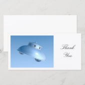 Klassieke vliegende schoter - Dank u wel Bedankkaart (Voorkant / Achterkant)