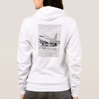 Klassieke Vliegtuig Art White Hoodie
