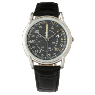 Klassieke Vliegtuig Lucht Snelheidsmeter Horloge