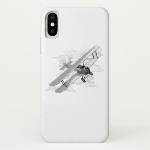 Klassieke vliegtuigvliegtuig iPhone x hoesje