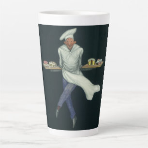 Klassieke Voedsel Business, Bakker met Gebak Desse Latte Mok