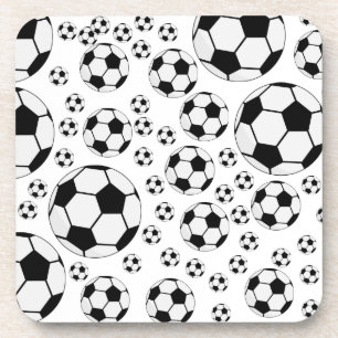 Klassieke Voetbal Bal Grafiek Traditionele Sportfa Bier Onderzetter