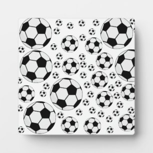 Klassieke Voetbal Bal Grafiek Traditionele Sportfa Fotoplaat