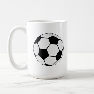 Klassieke Voetbal Bal Grafiek Traditionele Sportfa Koffiemok