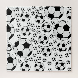 Klassieke Voetbal Bal Grafiek Traditionele Sportfa Legpuzzel