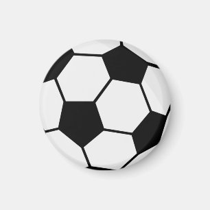 Klassieke Voetbal Bal Grafiek Traditionele Sportfa Magneet