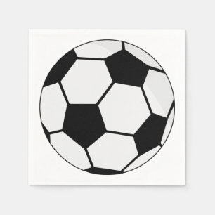 Klassieke Voetbal Bal Grafiek Traditionele Sportfa Servet