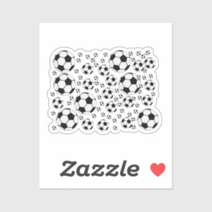 Klassieke Voetbal Bal Grafiek Traditionele Sportfa Sticker