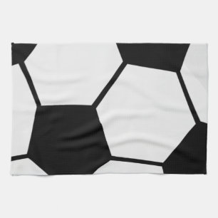 Klassieke Voetbal Bal Grafiek Traditionele Sportfa Theedoek