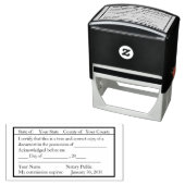 Klassieke vormgegeven notaris van het openbare exe zelfinktende stempel (In situ)