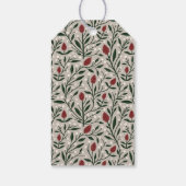 Klassieke Vrolijke Kerstmis Gepersonaliseerde Bloe Cadeaulabel (Achterkant)