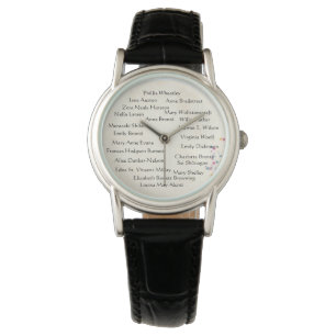 Klassieke vrouwelijke schrijvers bekijken horloge