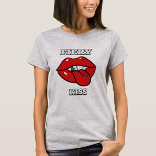 Klassieke Vurige Kus T-shirt