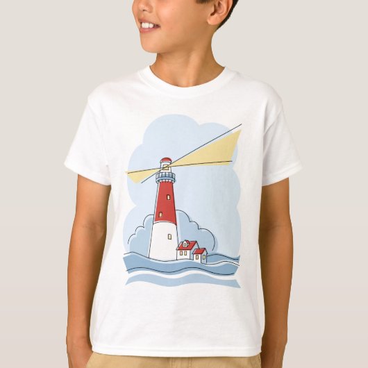 Klassieke vuurtoren t-shirt (Voorkant)