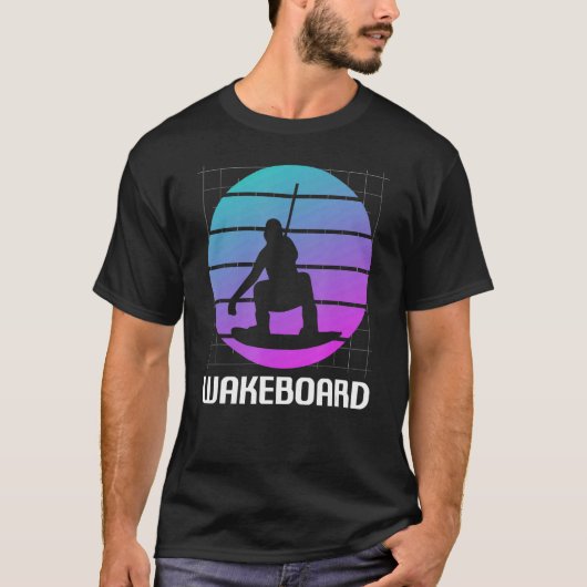 Klassieke Wakeboarding Wakeboarding Wakeb met Retr T-shirt (Voorkant)
