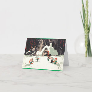 Klassieke Walt Scott-kerstkaart Feestdagen Kaart