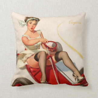 Klassieke  wandkunst van 1950, Pin Up Girl Kussen