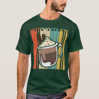 Klassieke warme chocolade vintage t-shirt
