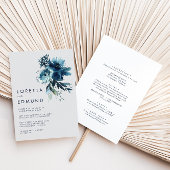 Klassieke Waterverf Floral Back & Front Wedding Kaart