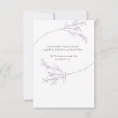 Klassieke waterverf florals bruiloft Uitnodiging (Achterkant)