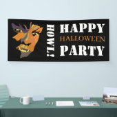 Klassieke weerwolf, Fijne Halloween Spandoek (Beurs)