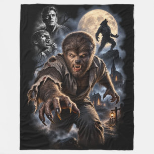 Klassieke Weerwolf Horror Fleece Deken