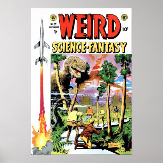  Klassieke Weird Science Fantasy no 25 RETRO Poster