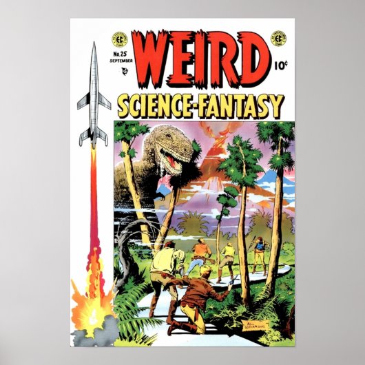  Klassieke Weird Science Fantasy no 25 RETRO Poster (Voorkant)