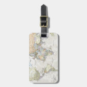 Klassieke Wereldkaart Bagagelabel (Voorkant verticaal)