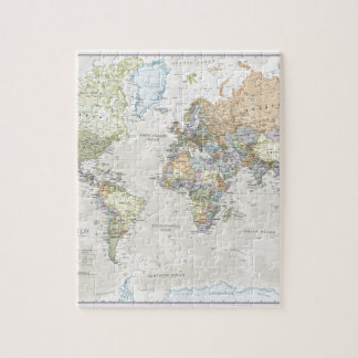 Klassieke Wereldkaart Legpuzzel