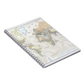 Klassieke Wereldkaart Notitieboek (Rechterzijde)