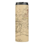 Klassieke Wereldkaart Thermosbeker (Achterkant)