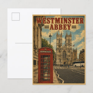 Klassieke Westminster Abbey Londen cadeaus & souve Briefkaart