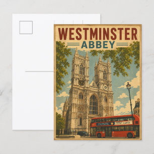 Klassieke Westminster Abbey Londense cadeaus & sou Briefkaart
