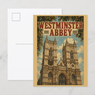 Klassieke Westminster Abbey Londense cadeaus & sou Briefkaart