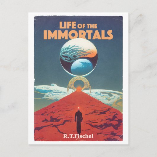 Klassieke  wetenschap Fiction Pulp Book Hoesje Briefkaart (Voorkant)