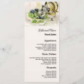 Klassieke wijn & druiven, restaurant slanke lijn menu (Voorkant)