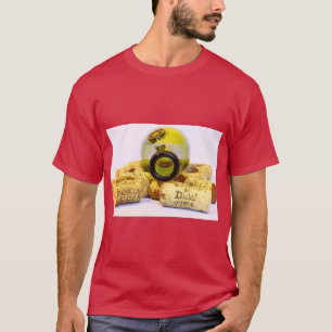 Klassieke wijnfles kunst T-shirt