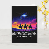 Klassieke Wijzen zoeken Hem nog steeds Jezus geloo Kaart (Gele Bloem)